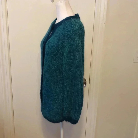 Vintage handmade in Italy blue button up sweater.  Size M - Picture 4 of 9